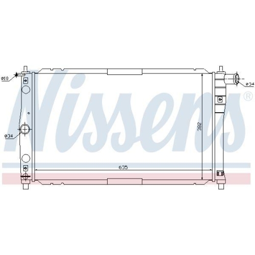 NISSENS K&uuml;hler, Motork&uuml;hlung 61654