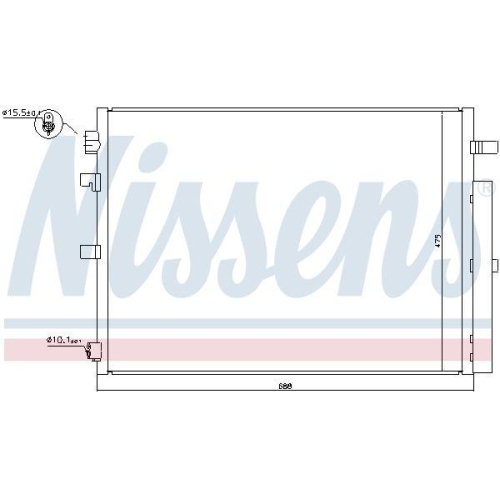 NISSENS Kondensator, Klimaanlage 940397