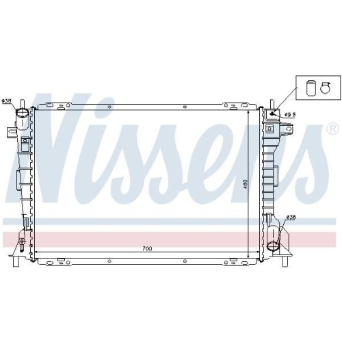 NISSENS K&uuml;hler, Motork&uuml;hlung 62033