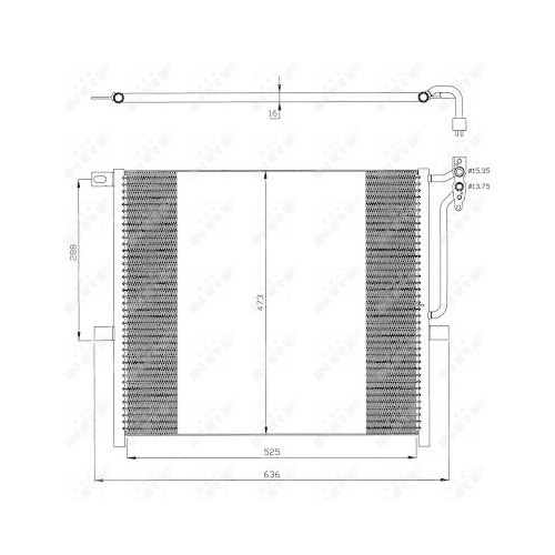 NRF Kondensator, Klimaanlage EASY FIT 35468