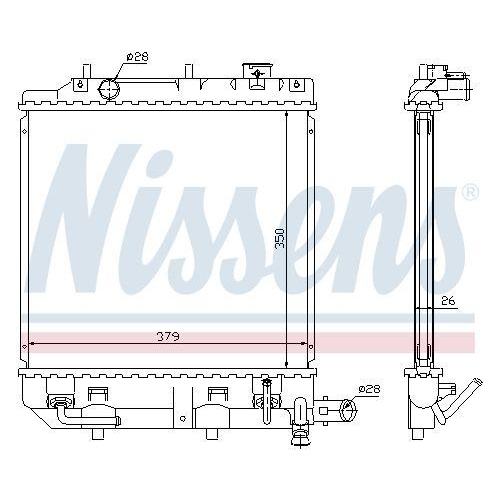 NISSENS K&uuml;hler, Motork&uuml;hlung 62459