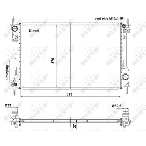 NRF K&uuml;hler, Motork&uuml;hlung EASY FIT 56040