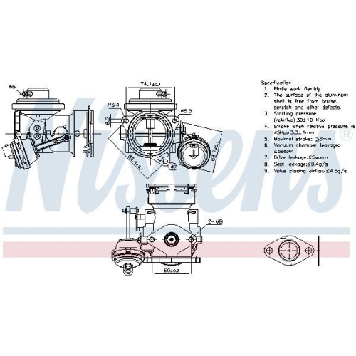 NISSENS AGR-Ventil ** FIRST FIT ** 98300