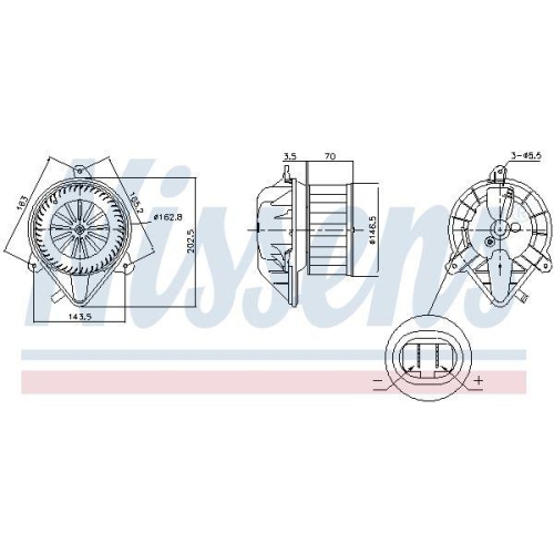 NISSENS Innenraumgebl&auml;se 87171