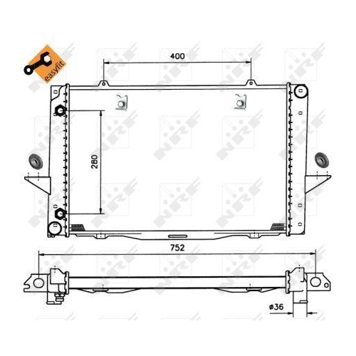 NRF K&uuml;hler, Motork&uuml;hlung EASY FIT 519509
