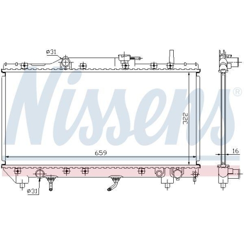 NISSENS K&uuml;hler, Motork&uuml;hlung ** FIRST FIT ** 64806