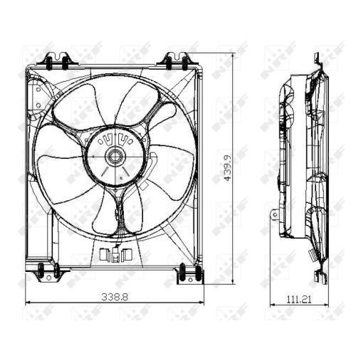 NRF L&uuml;fter, Motork&uuml;hlung 47677
