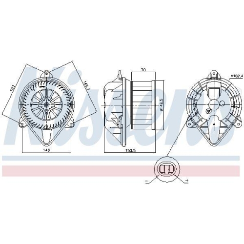 NISSENS Innenraumgebl&auml;se 87403