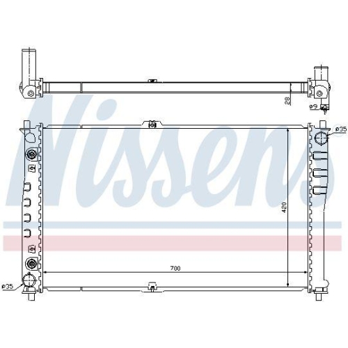 NISSENS K&uuml;hler, Motork&uuml;hlung 66619