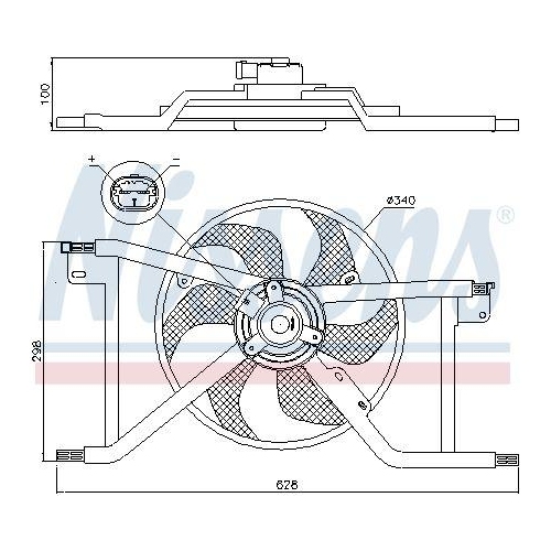 NISSENS L&uuml;fter, Motork&uuml;hlung 85927