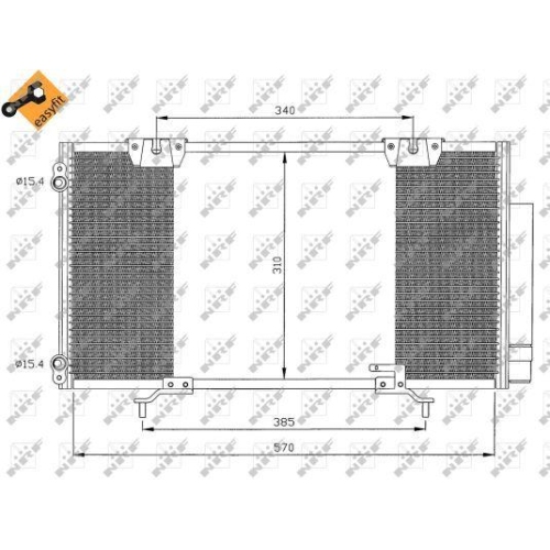 NRF Kondensator, Klimaanlage EASY FIT 35337