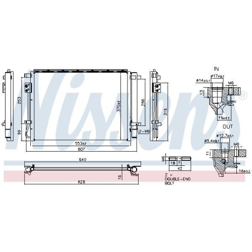 NISSENS Kondensator, Klimaanlage ** FIRST FIT ** 940874
