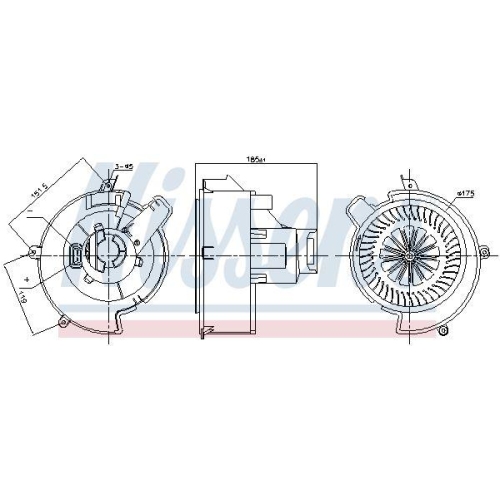 NISSENS Innenraumgebl&auml;se 87707