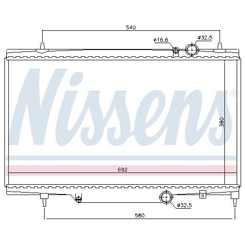 NISSENS K&uuml;hler, Motork&uuml;hlung 61297