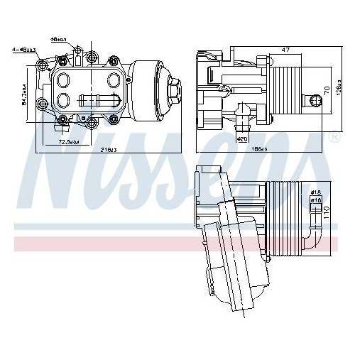 NISSENS &Ouml;lk&uuml;hler, Motor&ouml;l ** FIRST FIT ** 91315