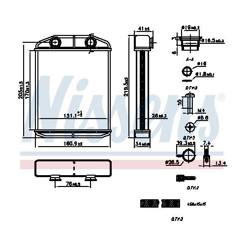 NISSENS W&auml;rmetauscher, Innenraumheizung ** FIRST FIT ** 707196