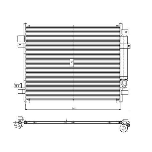 NRF Kondensator, Klimaanlage EASY FIT 350418