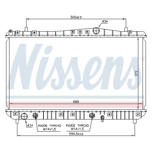 NISSENS K&uuml;hler, Motork&uuml;hlung 61665