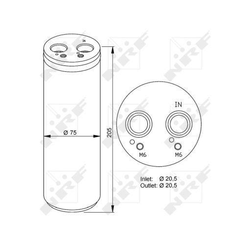 NRF Trockner, Klimaanlage EASY FIT 33205