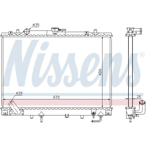NISSENS K&uuml;hler, Motork&uuml;hlung 68154