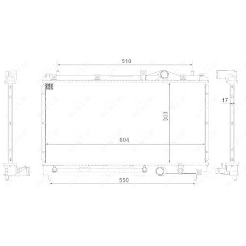 NRF K&uuml;hler, Motork&uuml;hlung EASY FIT 50332