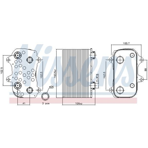 NISSENS &Ouml;lk&uuml;hler, Automatikgetriebe ** FIRST FIT ** 91164