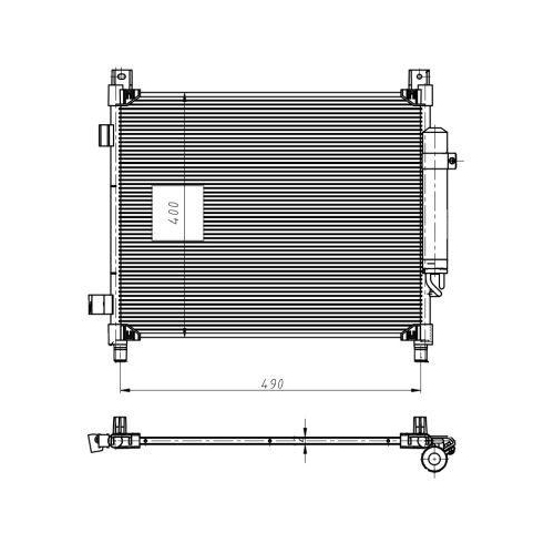 NRF Kondensator, Klimaanlage EASY FIT 350420