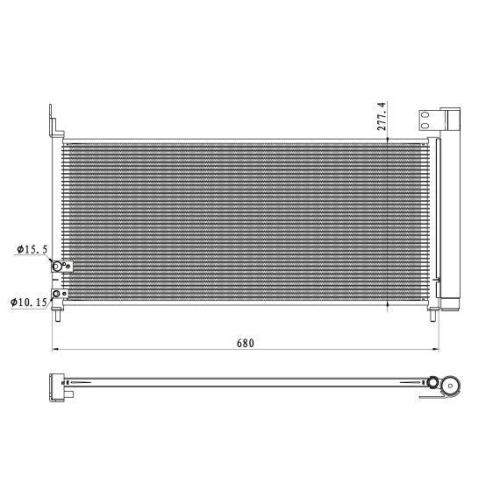 NRF Kondensator, Klimaanlage EASY FIT 350423
