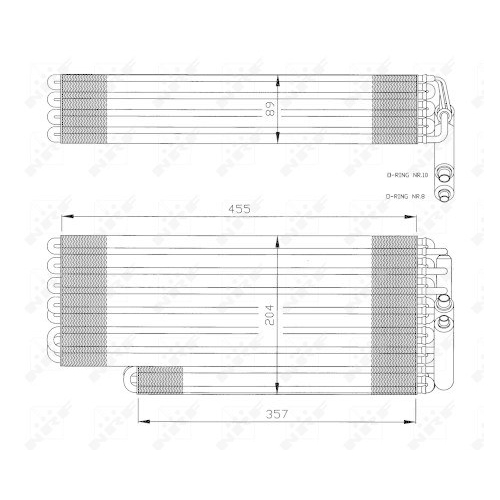 NRF Verdampfer, Klimaanlage EASY FIT 36078