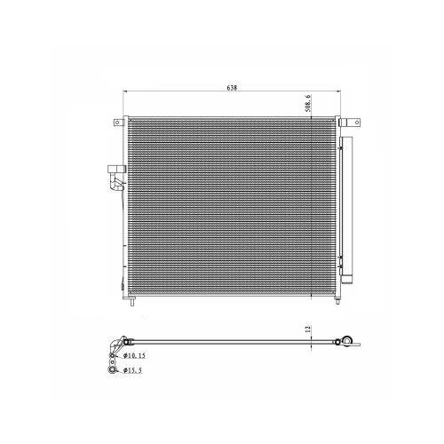 NRF Kondensator, Klimaanlage EASY FIT 350425