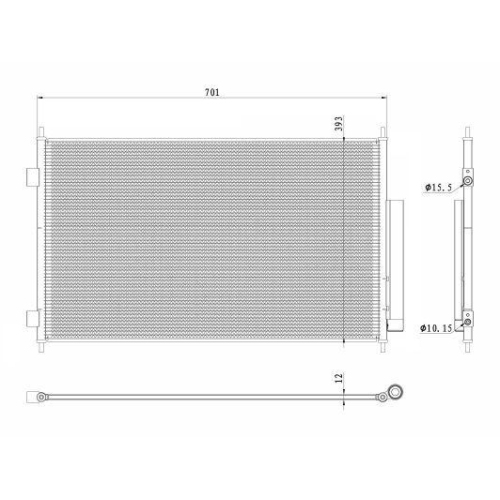 NRF Kondensator, Klimaanlage EASY FIT 350426
