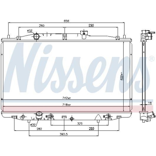 NISSENS K&uuml;hler, Motork&uuml;hlung 69475