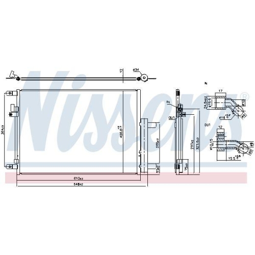 NISSENS Kondensator, Klimaanlage ** FIRST FIT ** 941288
