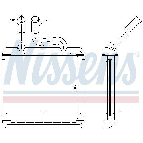 NISSENS W&auml;rmetauscher, Innenraumheizung 76507