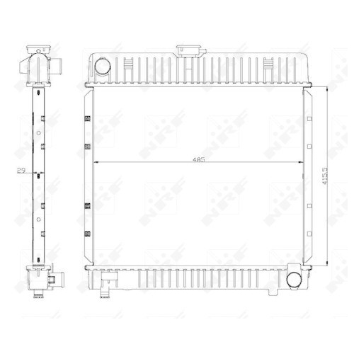 NRF Kühler, Motorkühlung EASY FIT 504250