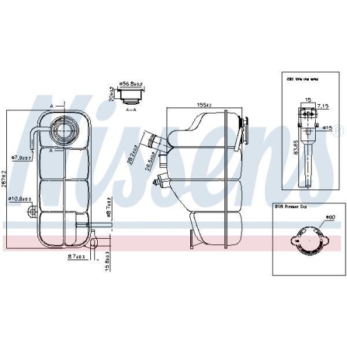 NISSENS Ausgleichsbeh&auml;lter, K&uuml;hlmittel ** FIRST FIT ** 996193