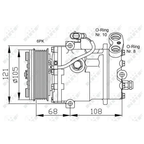 NRF Kompressor, Klimaanlage EASY FIT 32232