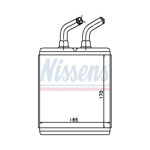 NISSENS W&auml;rmetauscher, Innenraumheizung 77515