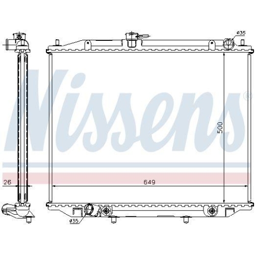 NISSENS K&uuml;hler, Motork&uuml;hlung ** FIRST FIT ** 68707A
