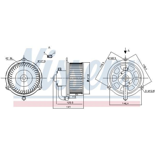 NISSENS Innenraumgebl&auml;se 87158