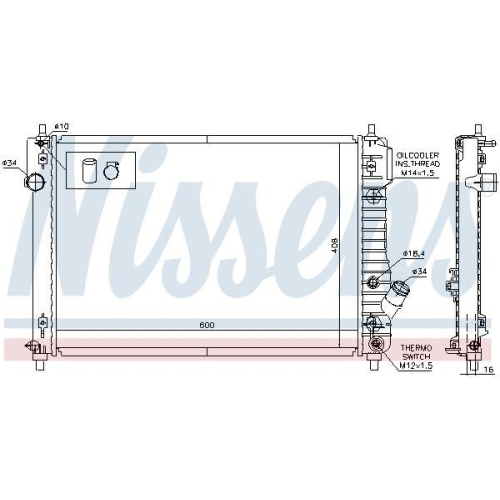NISSENS K&uuml;hler, Motork&uuml;hlung ** FIRST FIT ** 616904