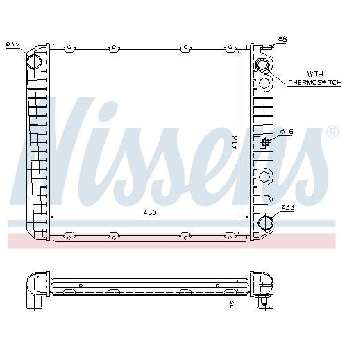 NISSENS K&uuml;hler, Motork&uuml;hlung 65525A