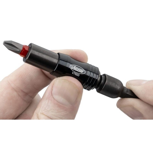 VIGOR Bithalter mit Gelenk 1/4 Zoll 6kt massiv/hohl 88mm V7600