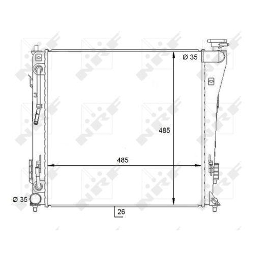 NRF Kühler, Motorkühlung 59087