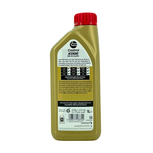 Motor&ouml;l Castrol Edge 0W-40 A3/B4 VW MB 229.5 BMW Longlife RN 6 Liter
