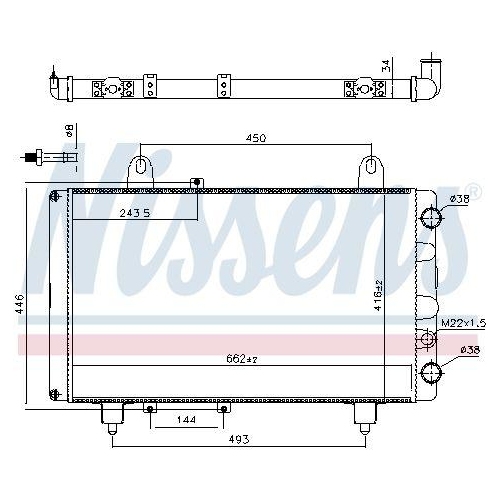NISSENS K&uuml;hler, Motork&uuml;hlung 63561