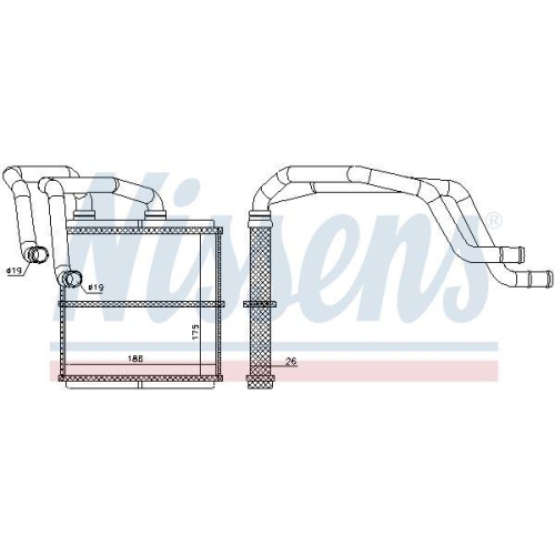 NISSENS W&auml;rmetauscher, Innenraumheizung ** FIRST FIT ** 72219