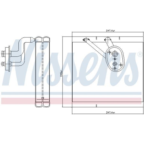 NISSENS Verdampfer, Klimaanlage 92388