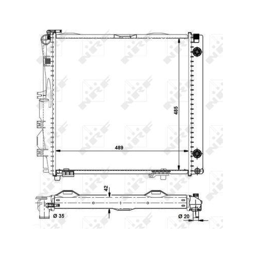 NRF Kühler, Motorkühlung EASY FIT 504258
