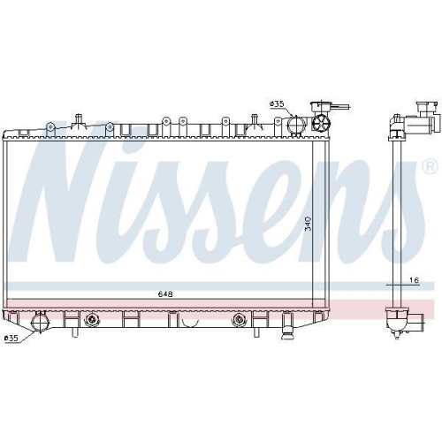 NISSENS K&uuml;hler, Motork&uuml;hlung 629731